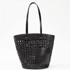 Clare V. Choupette Black Rattan Bag